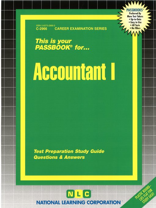 Title details for Accountant I by National Learning Corporation - Available